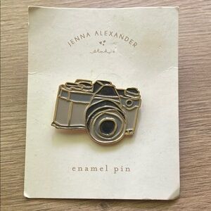 Gold and Black Camera Enamel Pin